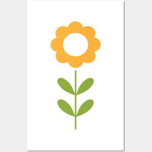 Yellow Flower | Easter | Summer | Abstract Flower Posters and Art